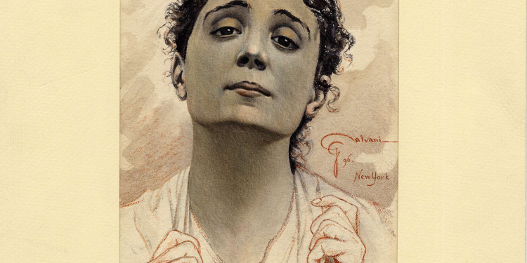 Ciro Galvani Eleonora Duse, Santuzza in Cavalleria Rusticana di Giovanni Verga New York, 1896