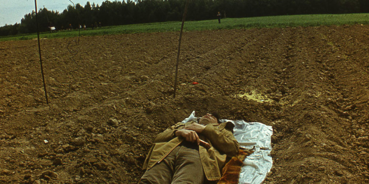Collective Actions. The Shoot Moscow region, Savyolovskaya railway line, field near the village of Kyevy Gorky. June 2, 1984 Photo documentation Courtesy author and Stella Art Foundation, Moscow