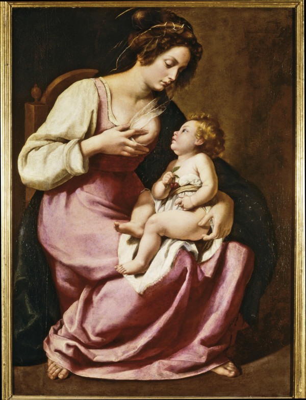 Artemisia Gentileschi La Vergine Che Allatta Il Bambino 1616 18 Olio Su Tela Cm 118 X 86 