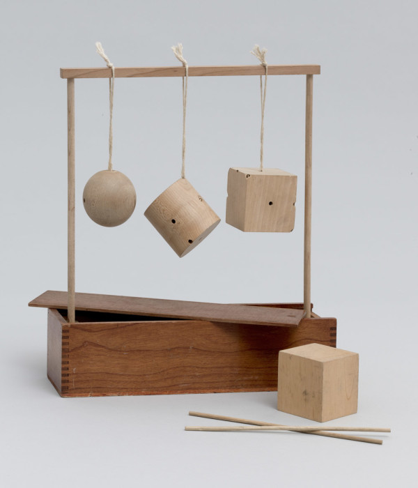 Froebel Gift No. 2: Sphere, Cylinder, and Cube. c. 1890. Wood and ...