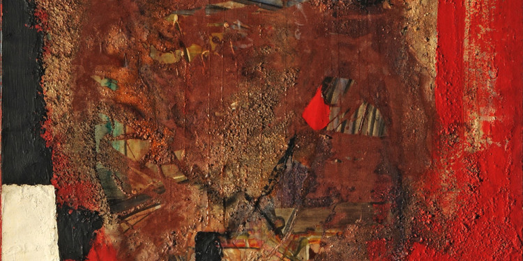 Alberto Burri (Città di Castello, Perugia 1915 - Nice 1995) Red Black, 1953 oil, enamels, canvas, pumice sand on canvas, 98.8 x 85.2 cm Intesa Sanpaolo Collection Gallerie d’Italia - Piazza Scala, Milan