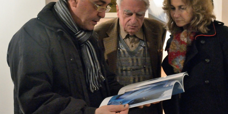 Roberto Mancini, Sergio Bertelli (al centro), Ileana Florescu