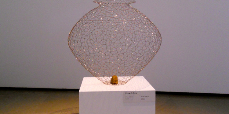 KWANG-HO JEONG, The Pot 13180, 2009, Copper wire, 80 x 80 x 80 cm