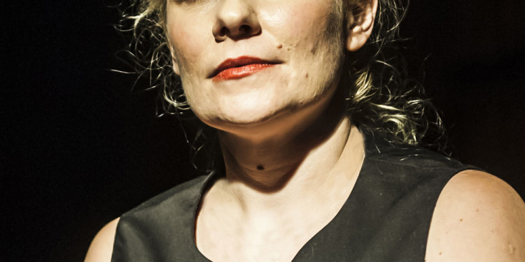 Angie Mautz in Die Schlafenden, regia di Fabrizio Crisafulli, 2013 (foto Lidia Crisafulli)