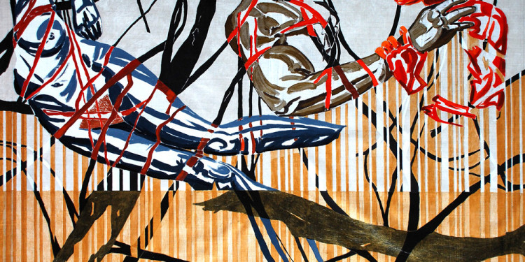 "Almone Tomorrow" di Giuseppe Scelfo - cm. 70x100 acrilico su tela, 2014 - presso studio.ra